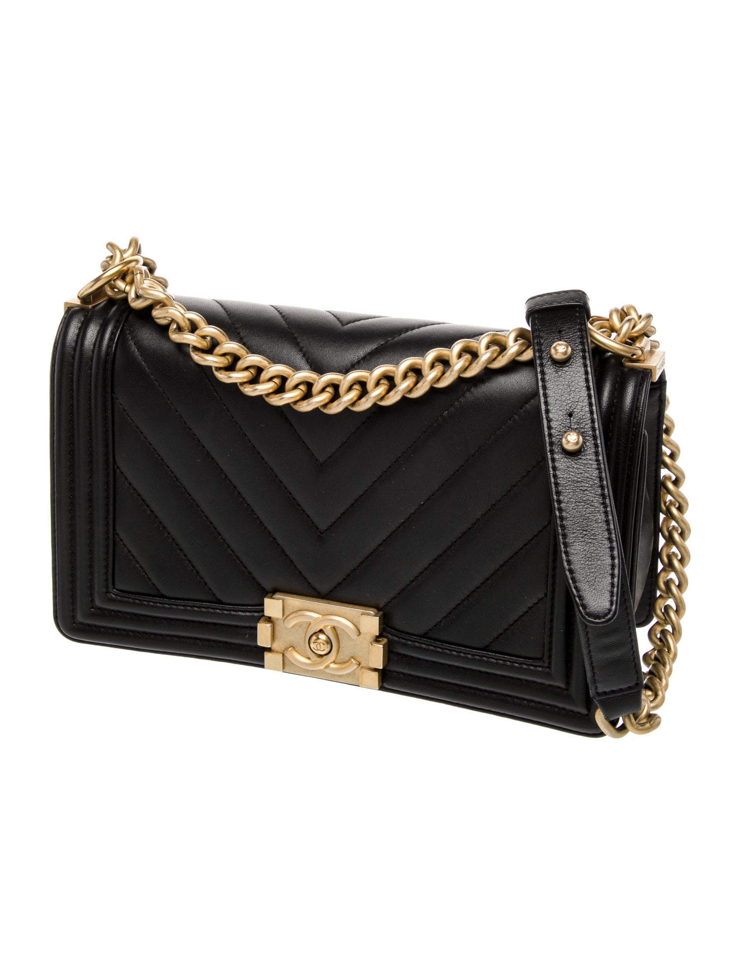 Chanel Medium Chevron Boy Bag
