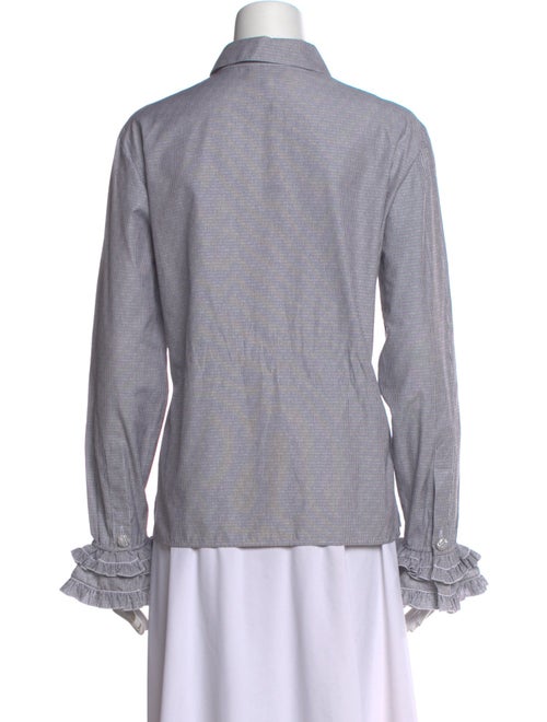 Chanel 2024 Striped Button-Up Top