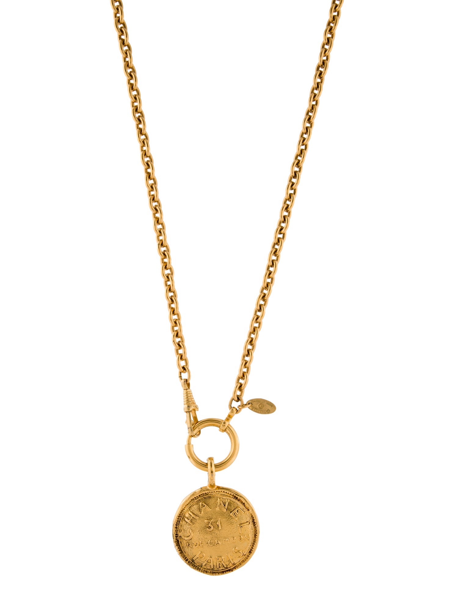 Chanel Vintage 31 Rue Cambon Pendant Necklace