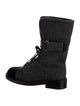 Chanel 2021 Interlocking CC Logo Combat Boots