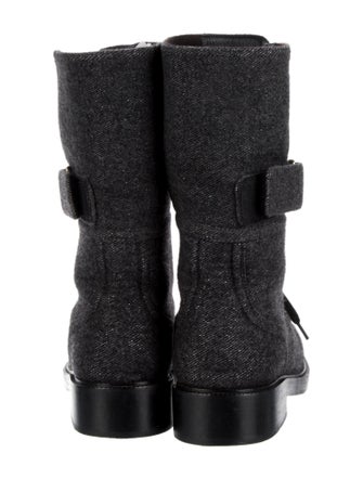 Chanel 2021 Interlocking CC Logo Combat Boots