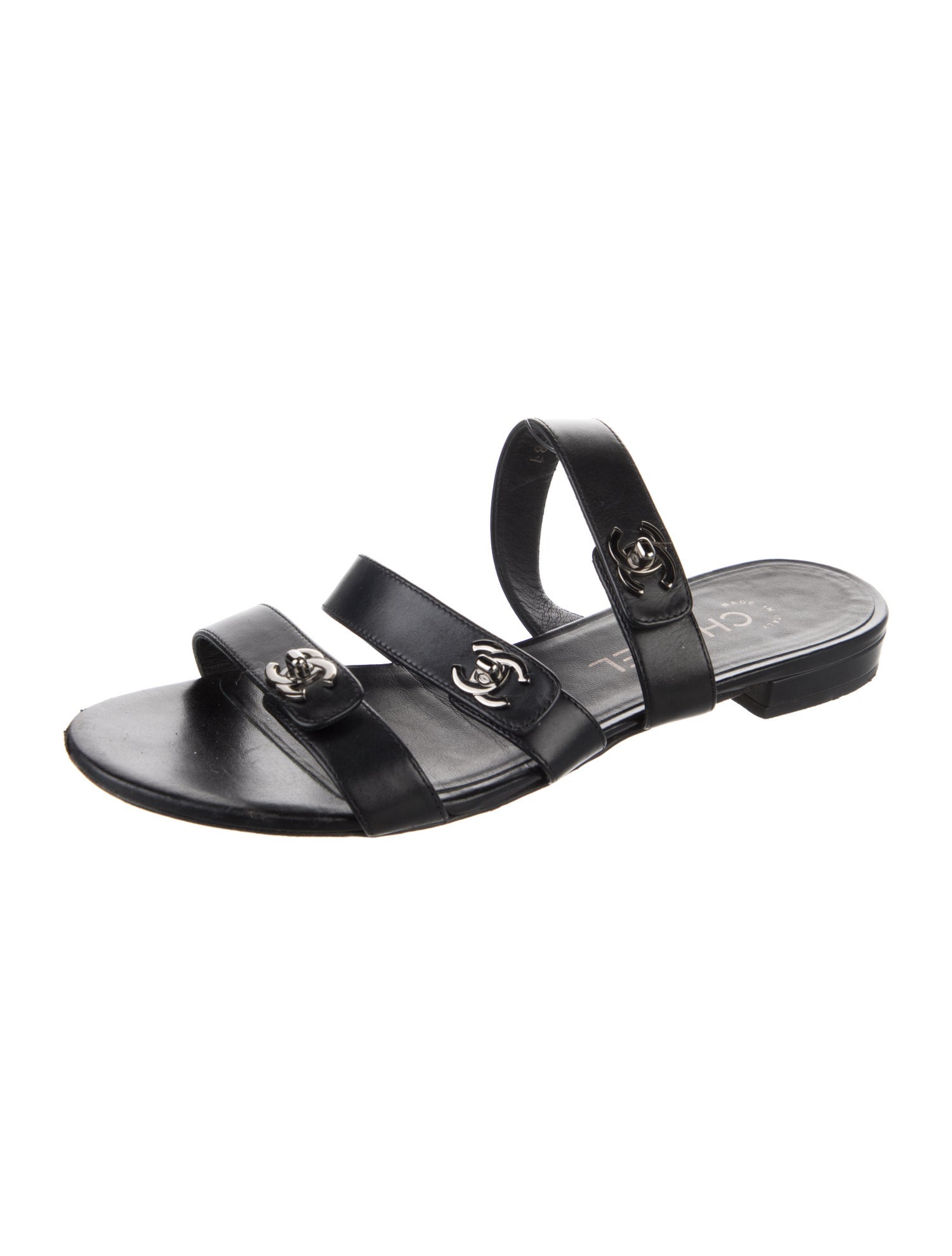 Chanel 2017 Interlocking CC Logo Slides