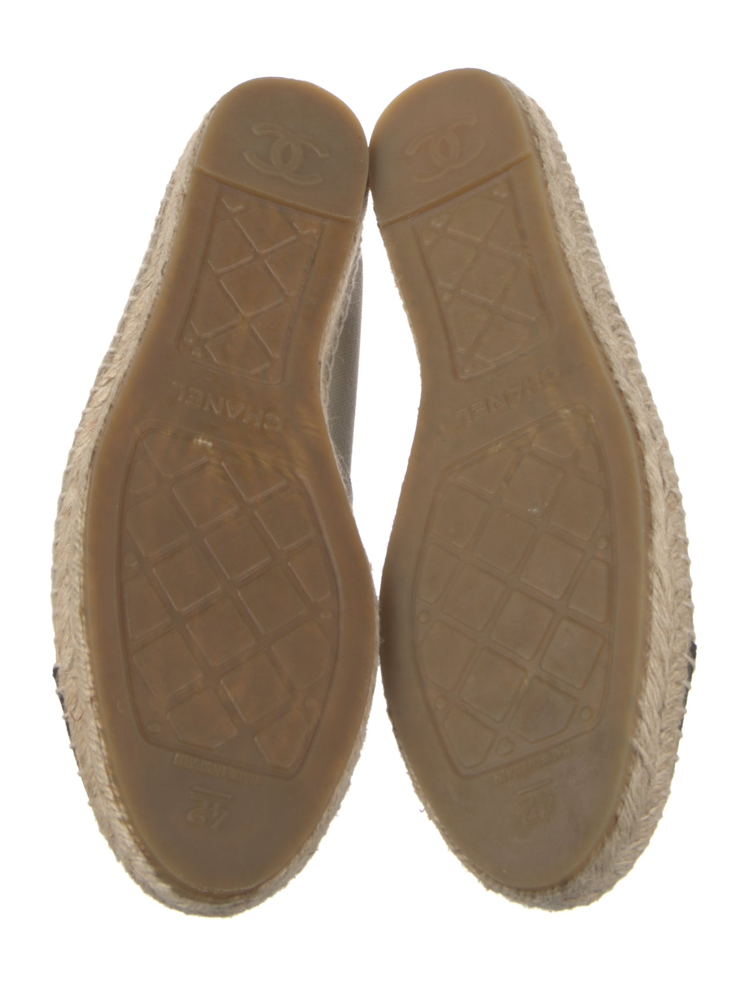 Chanel Interlocking CC Logo Canvas Espadrilles