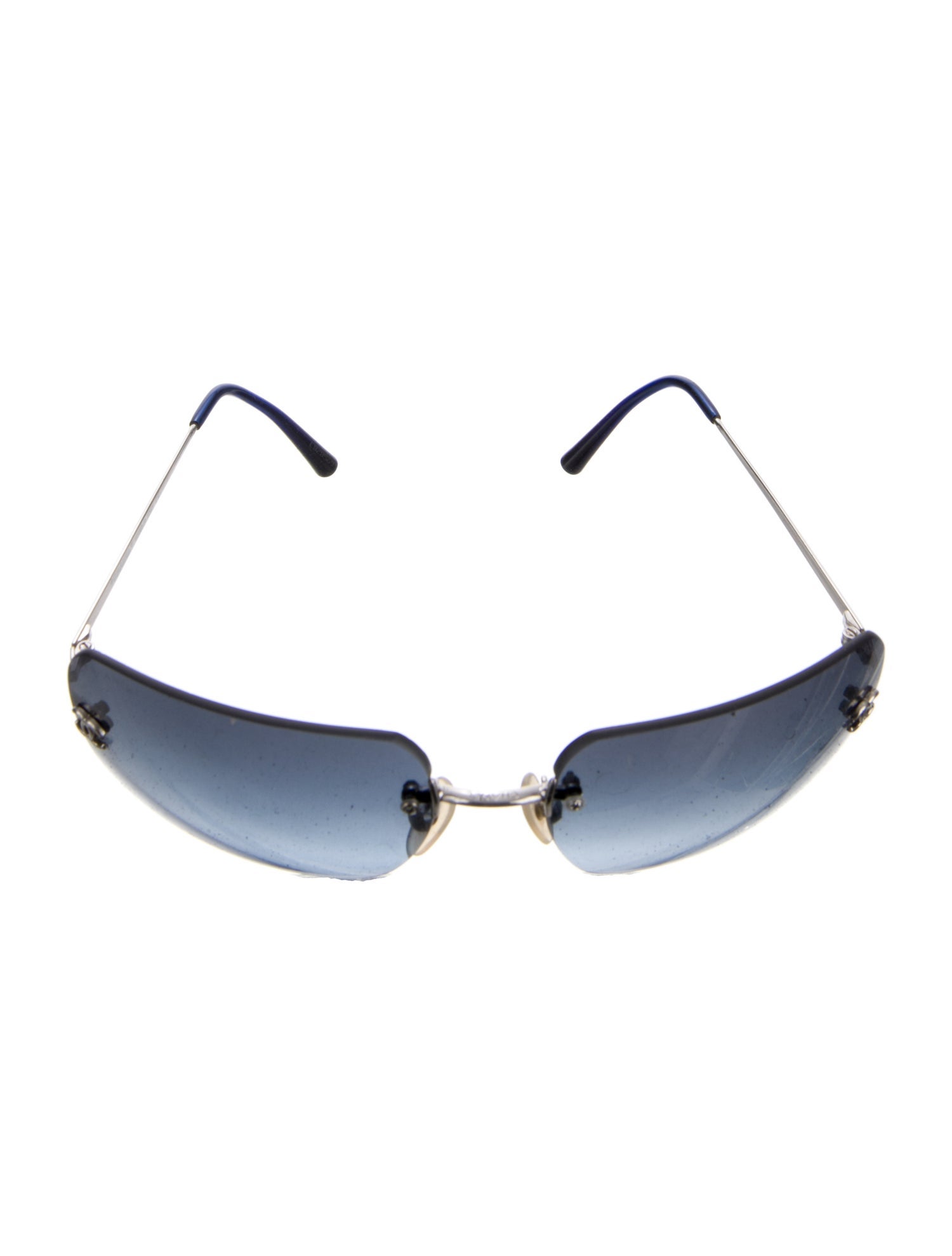 Chanel Interlocking CC Logo Shield Sunglasses