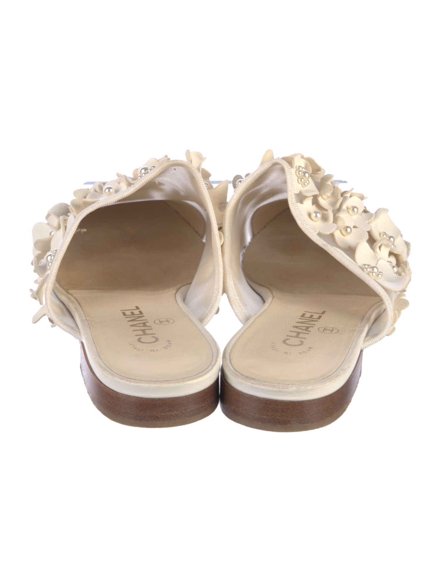 Chanel Interlocking CC Logo Mesh Mules