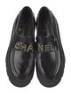 Chanel Interlocking CC Logo Leather Loafers