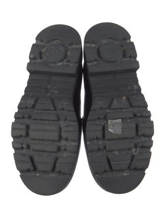 Chanel Interlocking CC Logo Leather Loafers