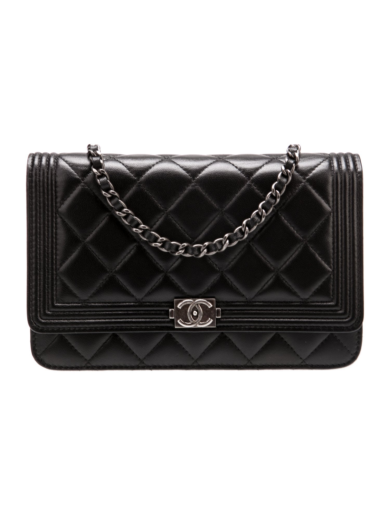 Chanel Quilted Boy Wallet on Chain