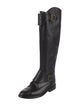 Chanel Interlocking CC Logo Calfskin Riding Boots