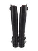 Chanel Interlocking CC Logo Calfskin Riding Boots