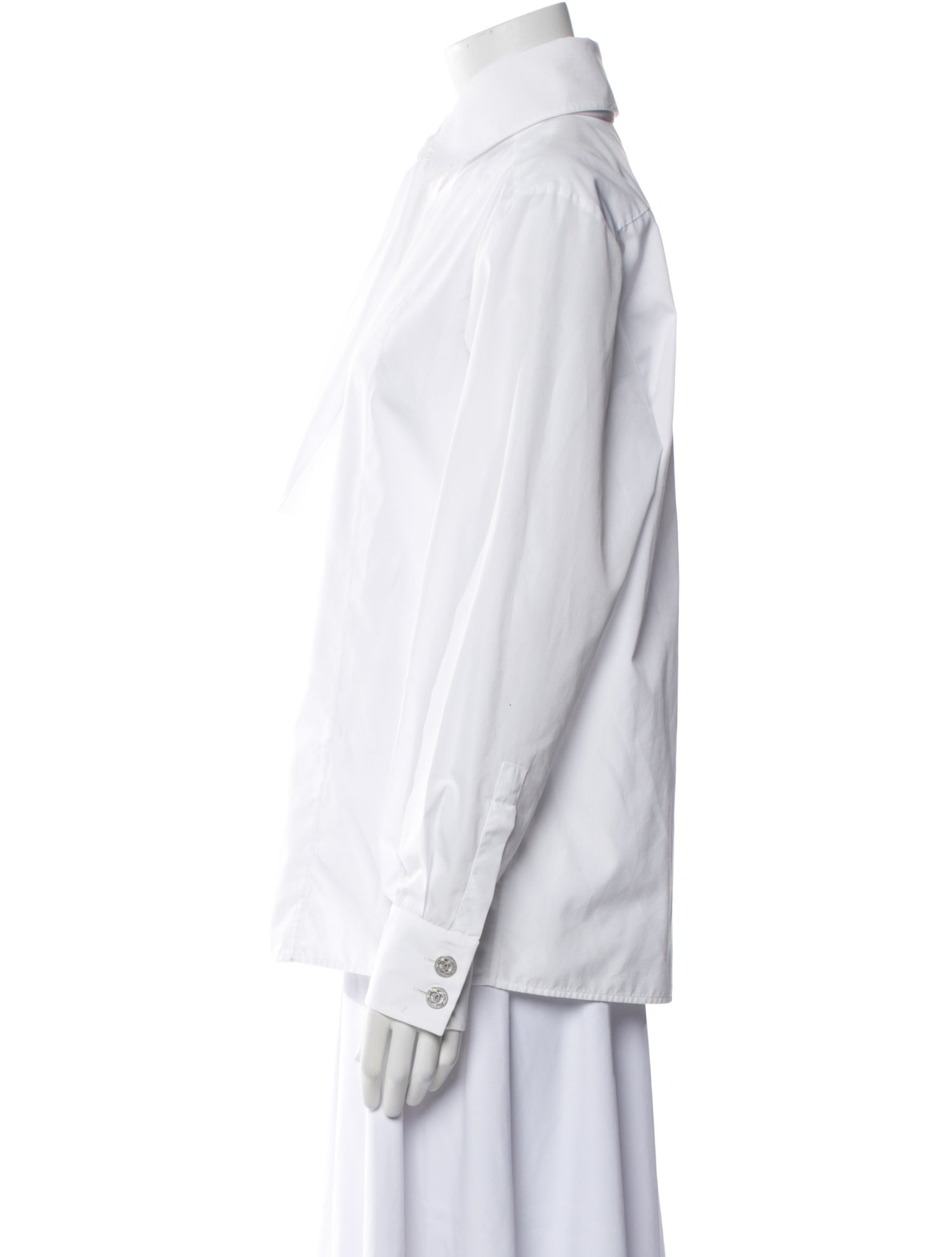 Chanel 2020 Long Sleeve Button-Up Top