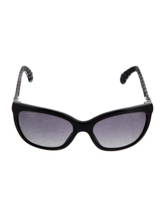 Chanel Interlocking CC Logo Cat-Eye Sunglasses