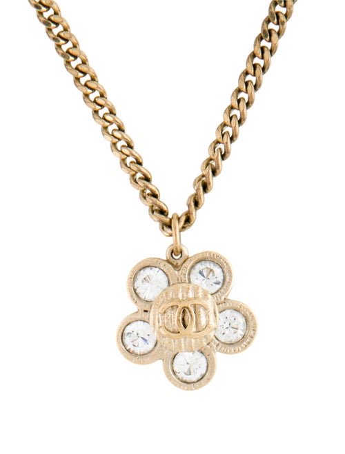 Chanel Strass CC Pendant Necklace