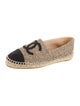 Chanel Interlocking CC Logo Tweed Espadrilles