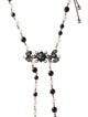 Chanel Faux Pearl, Enamel & Strass CC Lavalier Necklace