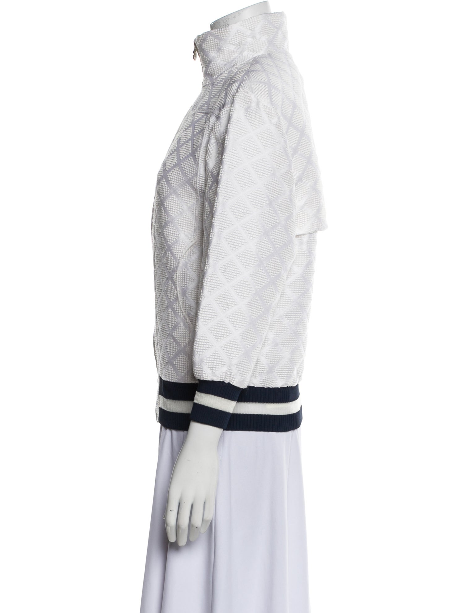 Chanel 2018 Striped Bomber Jacket