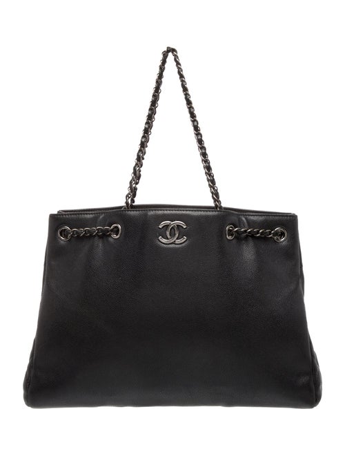 Chanel Large Woven Chain Shopping Tote