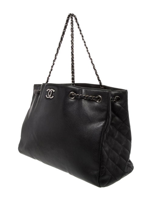 Chanel Large Woven Chain Shopping Tote
