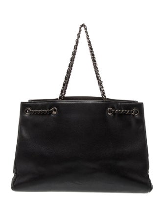 Chanel Large Woven Chain Shopping Tote