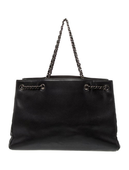 Chanel Large Woven Chain Shopping Tote