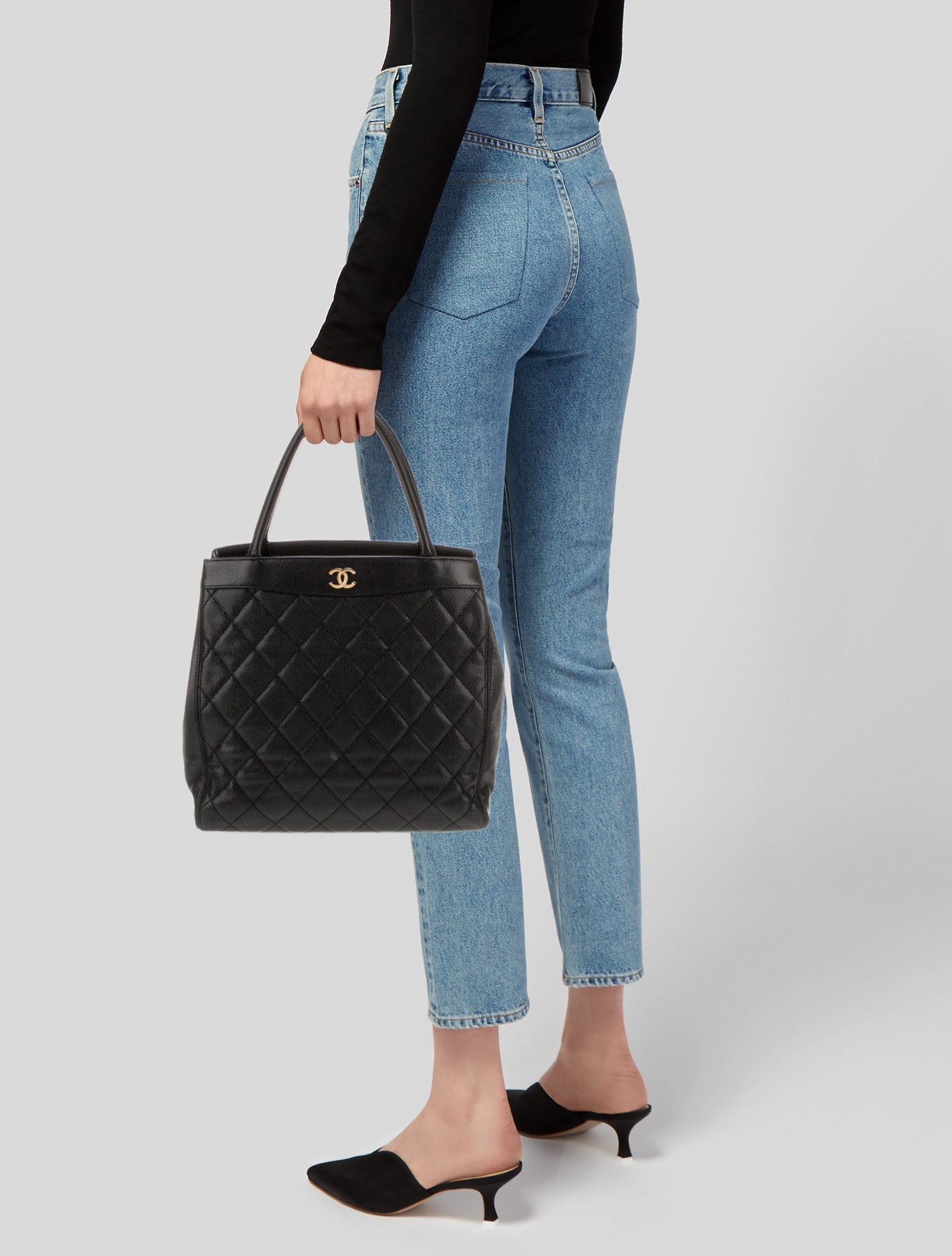 Chanel Quilted CC Handle Bag