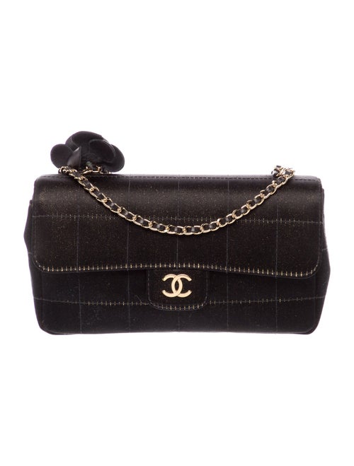 Chanel Extra Mini Square Quilt Camellia Flap Bag