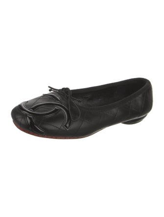 Chanel Ligne Cambon Interlocking CC Logo Ballet Flats