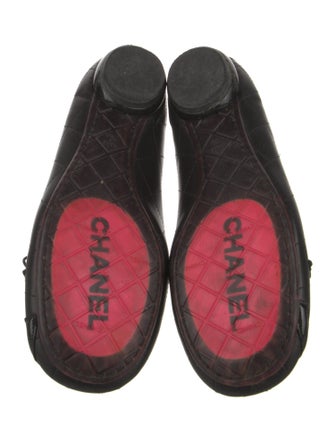 Chanel Ligne Cambon Interlocking CC Logo Ballet Flats