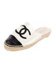 Chanel Interlocking CC Logo Lambskin Espadrilles