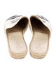 Chanel Interlocking CC Logo Lambskin Espadrilles