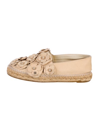 Chanel Interlocking CC Logo Nubuck Espadrilles