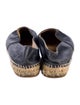 Chanel Interlocking CC Logo Leather Espadrilles