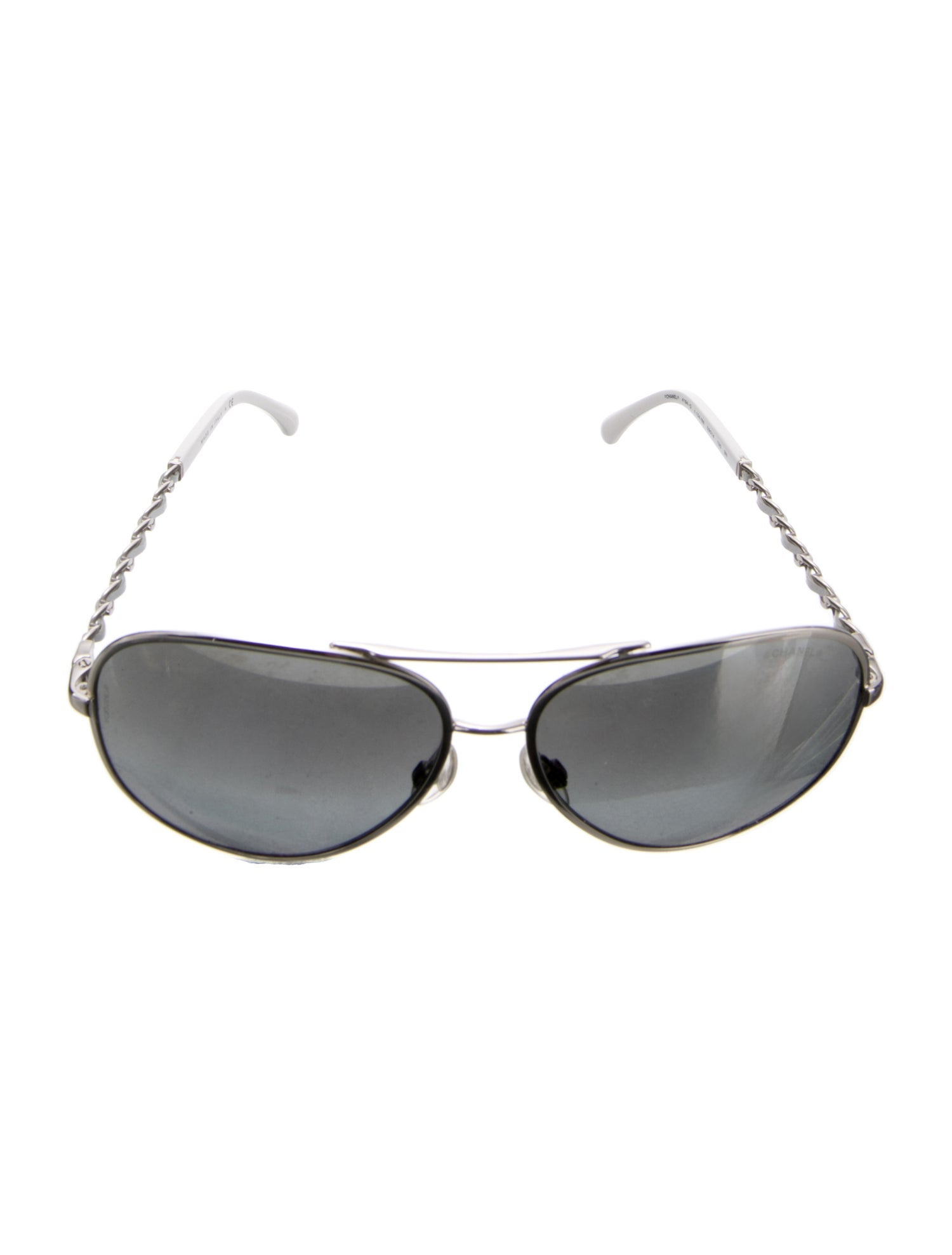 Chanel Pilot Winter Interlocking CC Logo Sunglasses