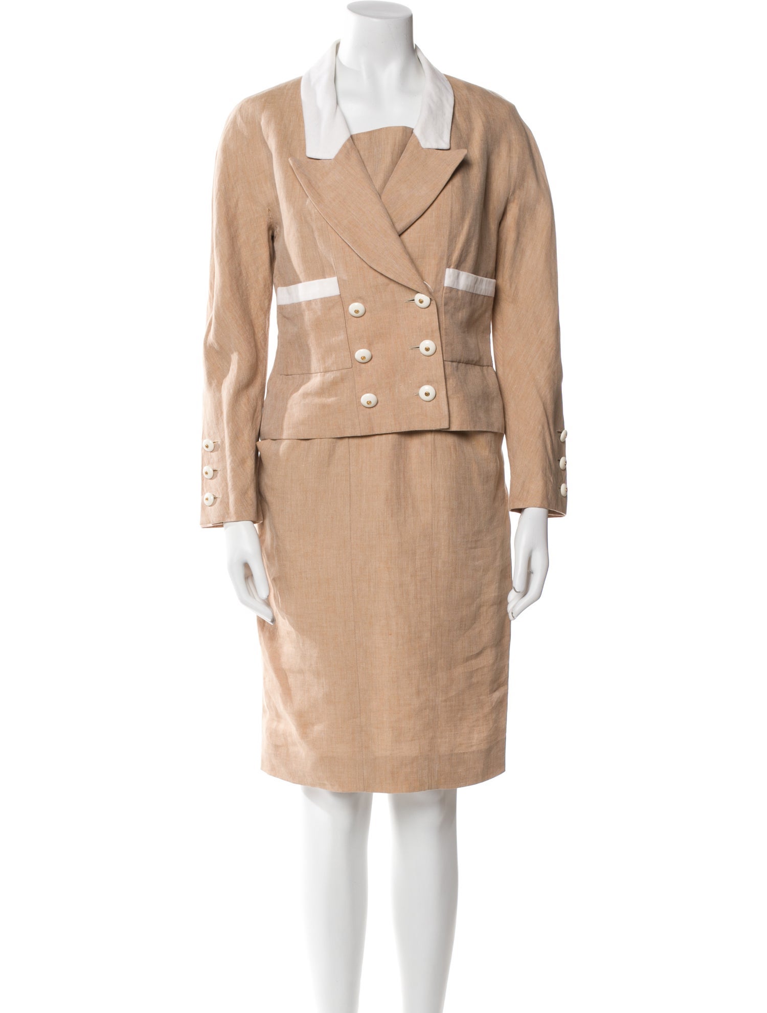 Chanel Vintage Late 1980's - Early 1990's Dress Set