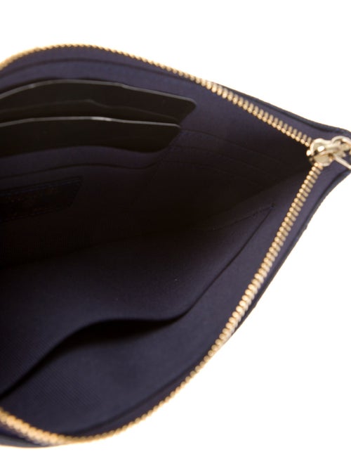 Chanel O-Case Zip Pouch Interlocking CC Logo Wallet