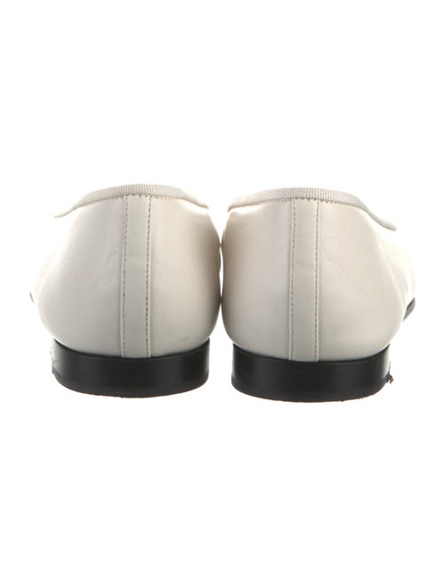 Chanel Interlocking CC Logo Leather Ballet Flats