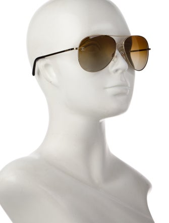 Chanel Interlocking CC Logo Aviator Sunglasses