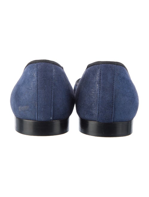 Chanel Interlocking CC Logo Suede Ballet Flats