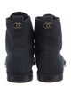 Chanel 2021 Interlocking CC Logo Lace-Up Boots