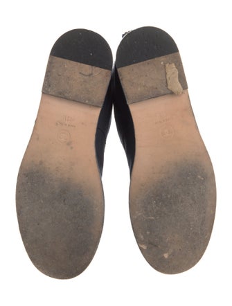 Chanel 2021 Interlocking CC Logo Lace-Up Boots