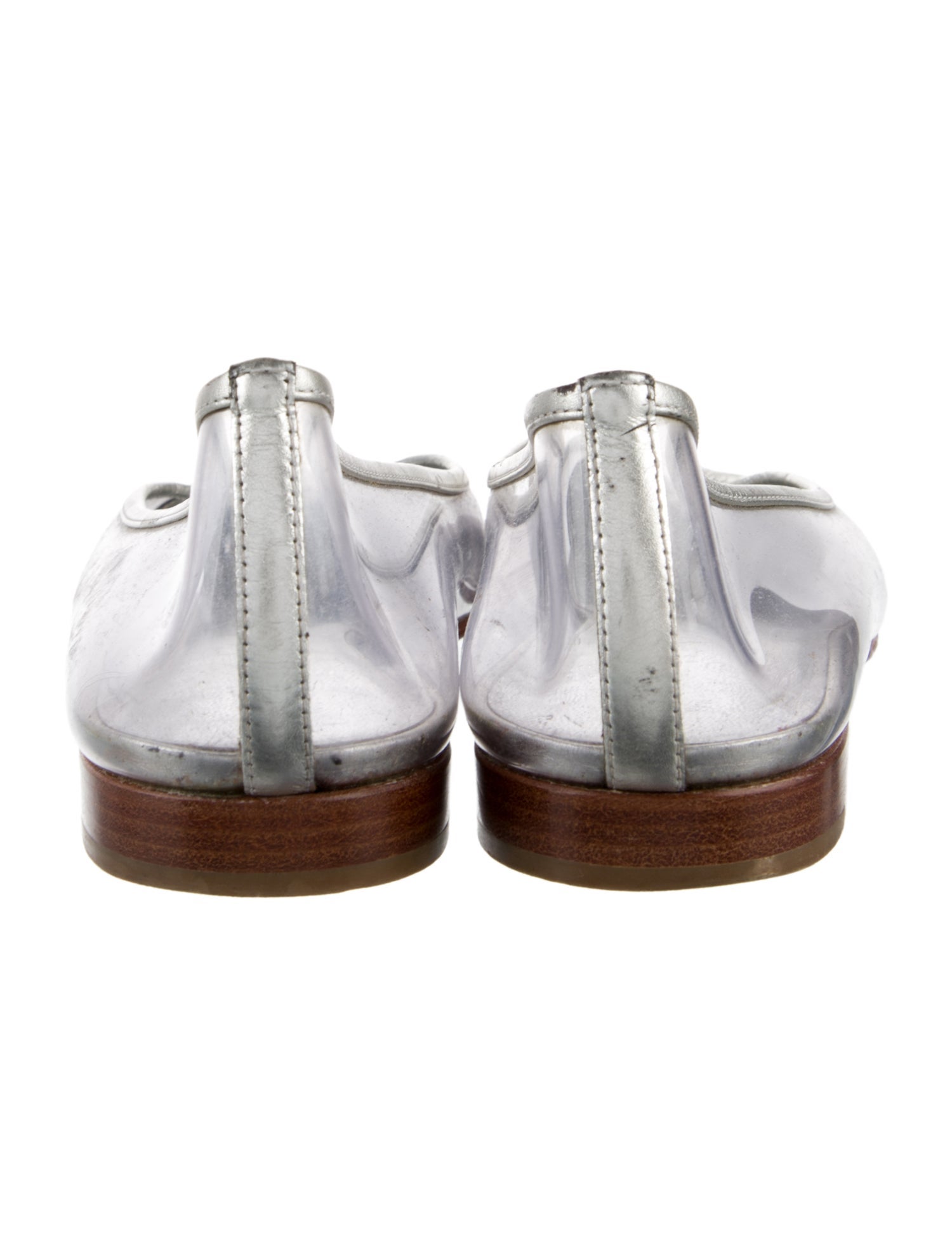 Chanel Interlocking CC Logo PVC Ballet Flats