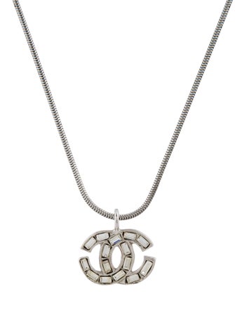 Chanel Strass CC Pendant Necklace