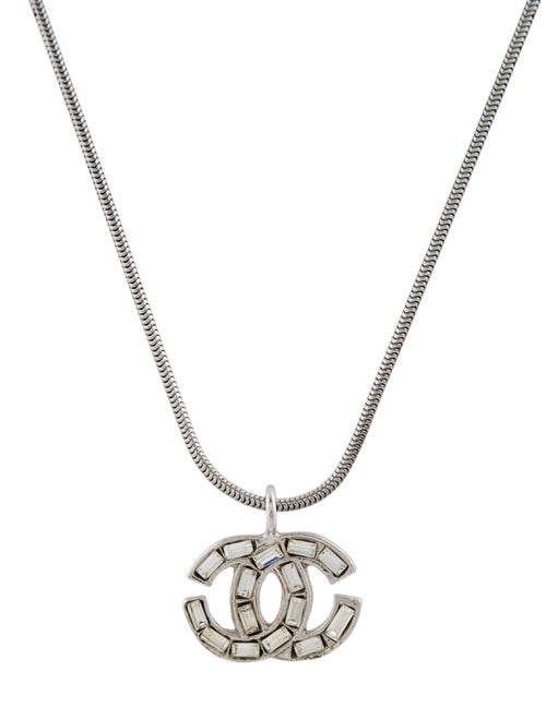 Chanel Strass CC Pendant Necklace