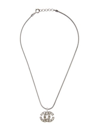 Chanel Strass CC Pendant Necklace