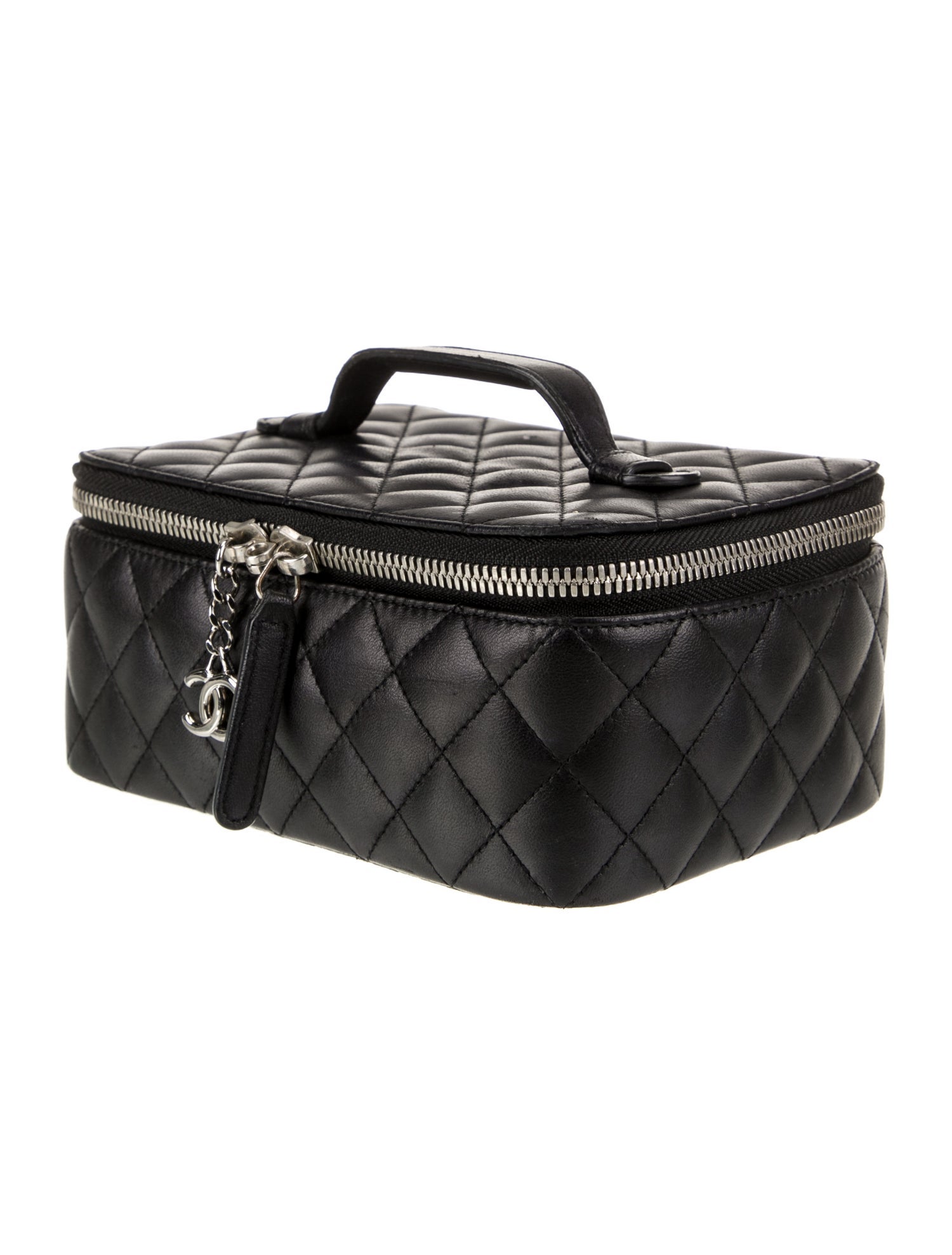 Chanel CC Quilted Jewelry Case