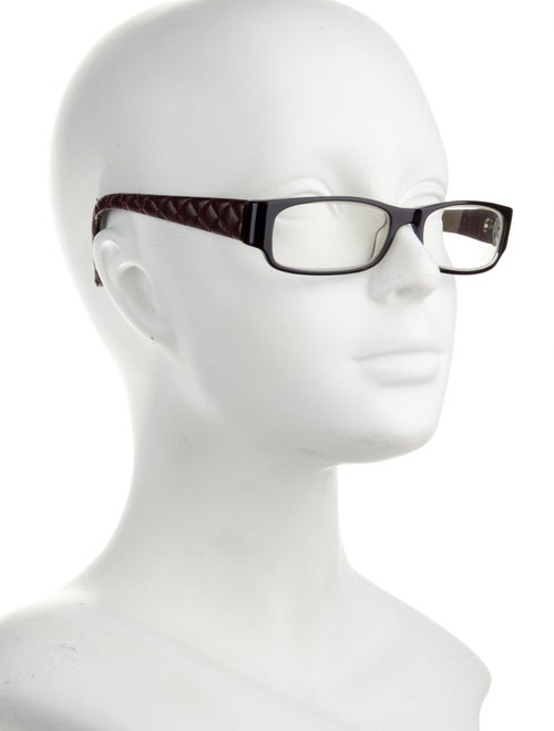 Chanel Quilted Pattern Square Eyeglasses