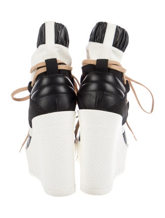 Chanel 2019 Interlocking CC Logo Lace-Up Boots