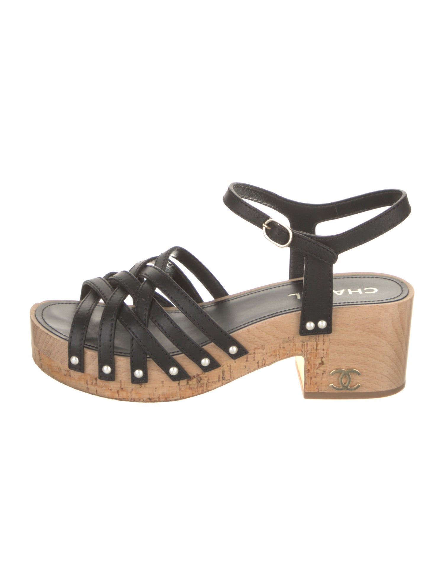 Chanel 2018 Interlocking CC Logo Gladiator Sandals