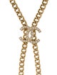 Chanel 2023 Strass 'CHA' 'NEL' Lariat Necklace
