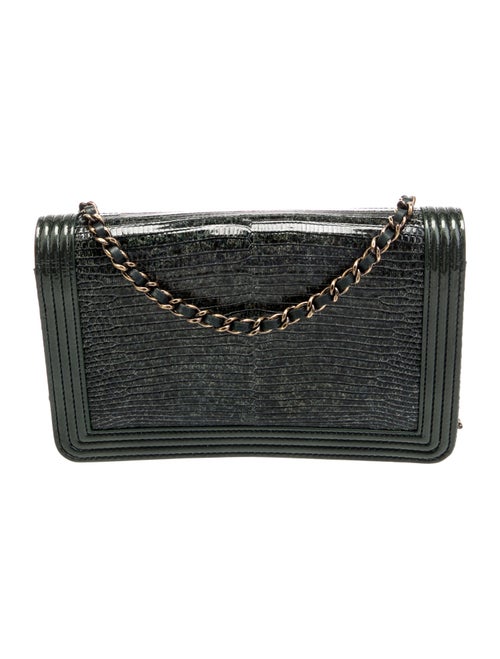 Chanel Lizard Boy Wallet On Chain